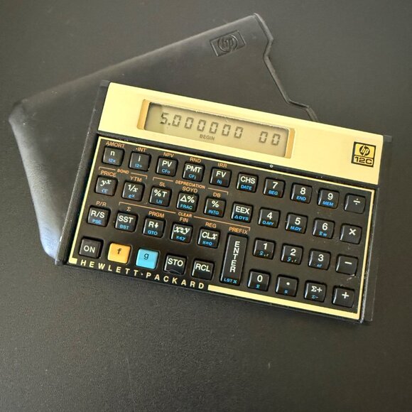 HP Other - HP 12C Financial Calculator - Black/ Gold